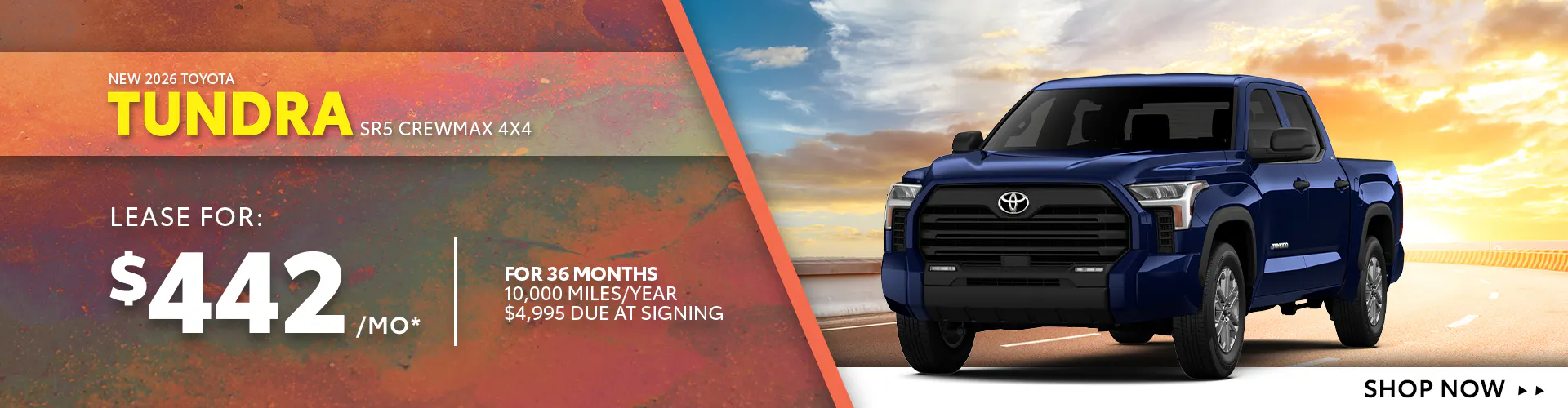 New 2026 Toyota Tundra SR5 CrewMax 4X4