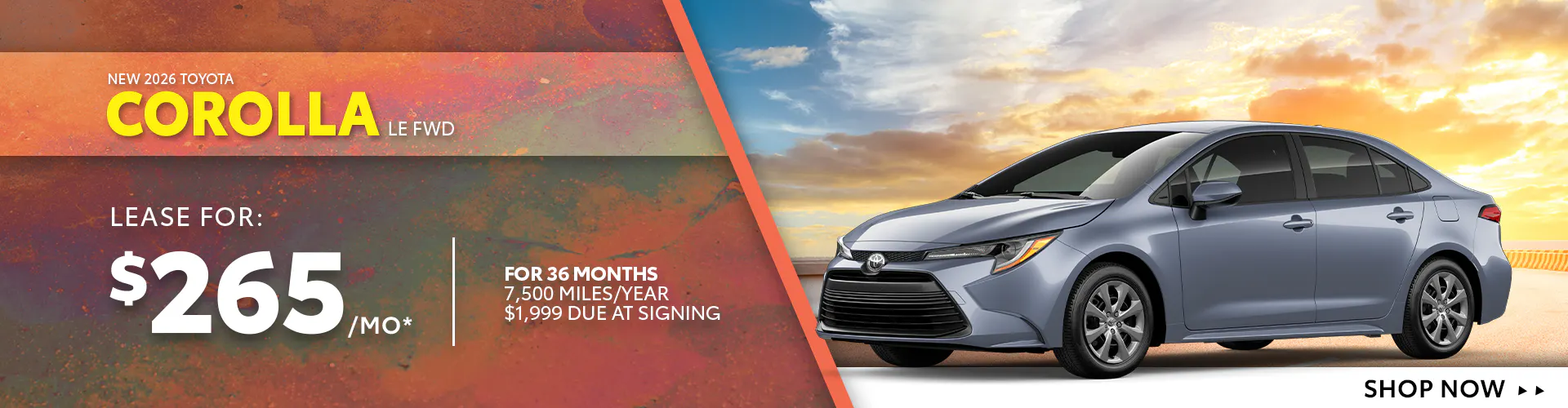 New 2026 Toyota Corolla LE FWD