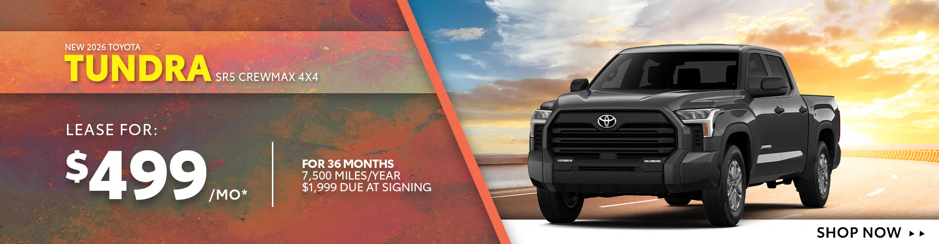 New 2026 Toyota Tundra SR5 CrewMax 4X4