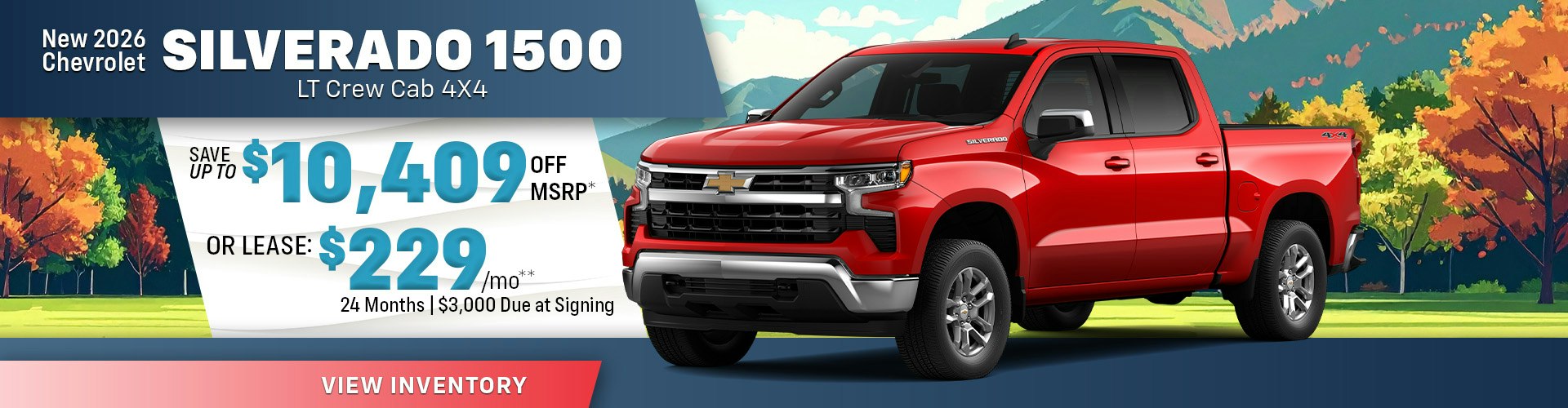New 2026 Chevrolet Silverado 1500 LT Crew Cab 4X4