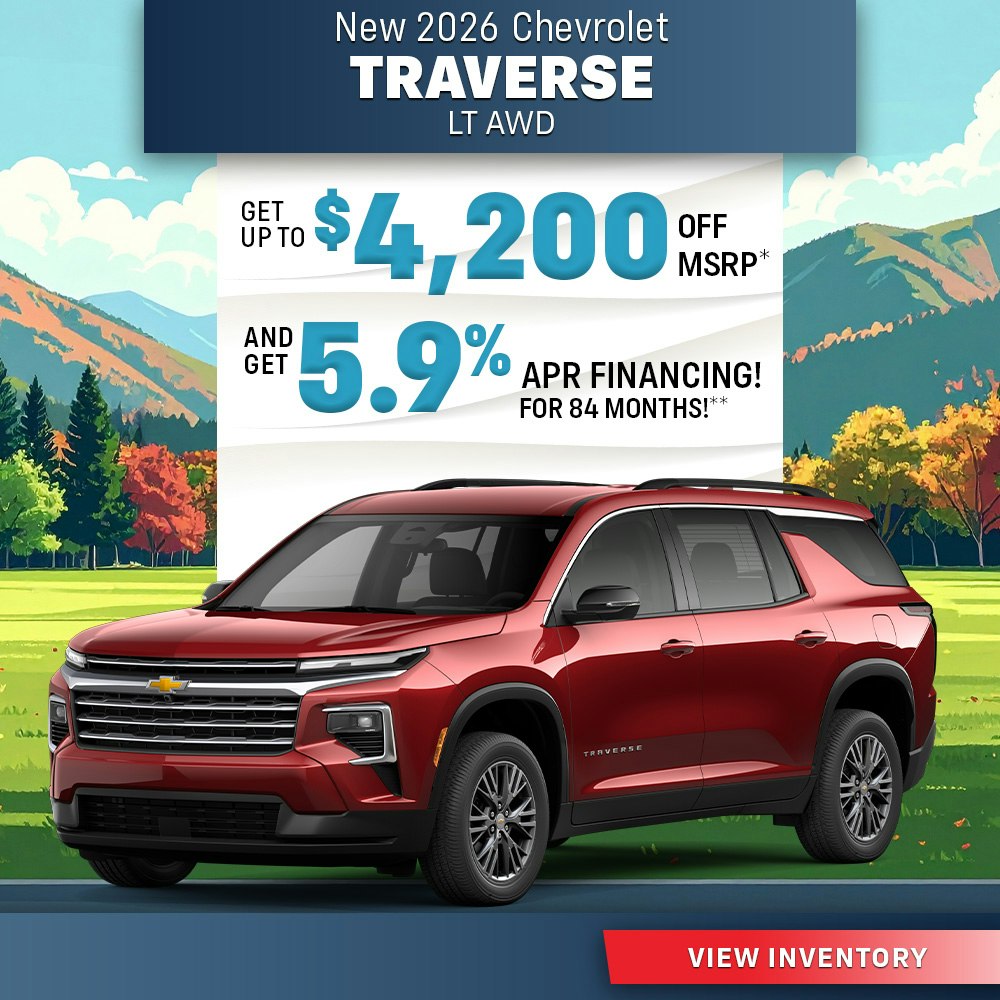 New 2026 Chevrolet Traverse LT AWD