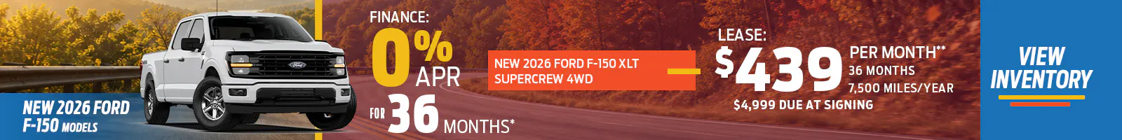 New 2026 Ford F-150 Models OR New 2026 Ford F-150 XLT SuperCrew 4WD