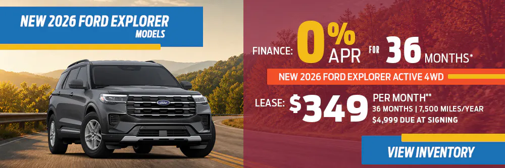 New 2026 Ford Explorer Models OR New 2026 Ford Explorer Active 4WD | Diehl Ford of Sharon