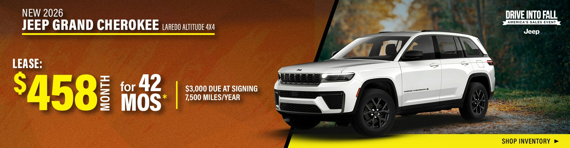 New 2026 Jeep Grand Cherokee Laredo Altitude 4X4