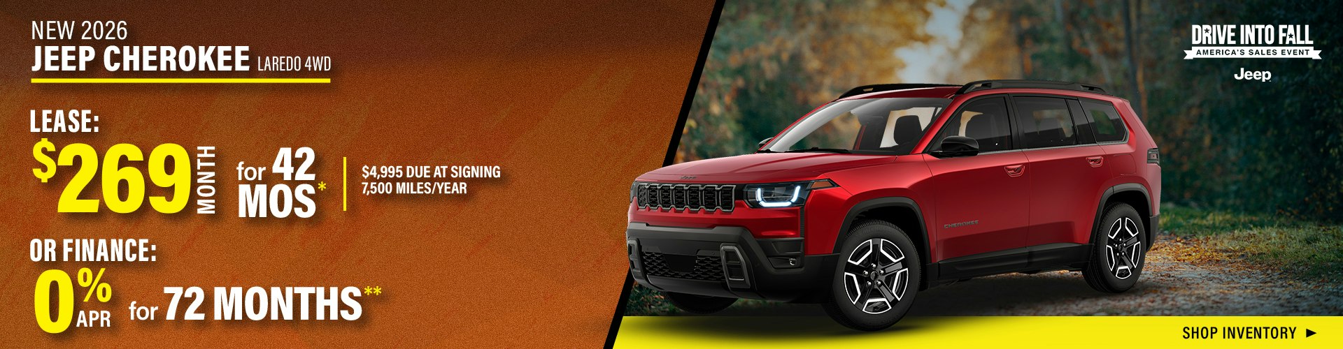 New 2026 Jeep Cherokee Laredo 4WD