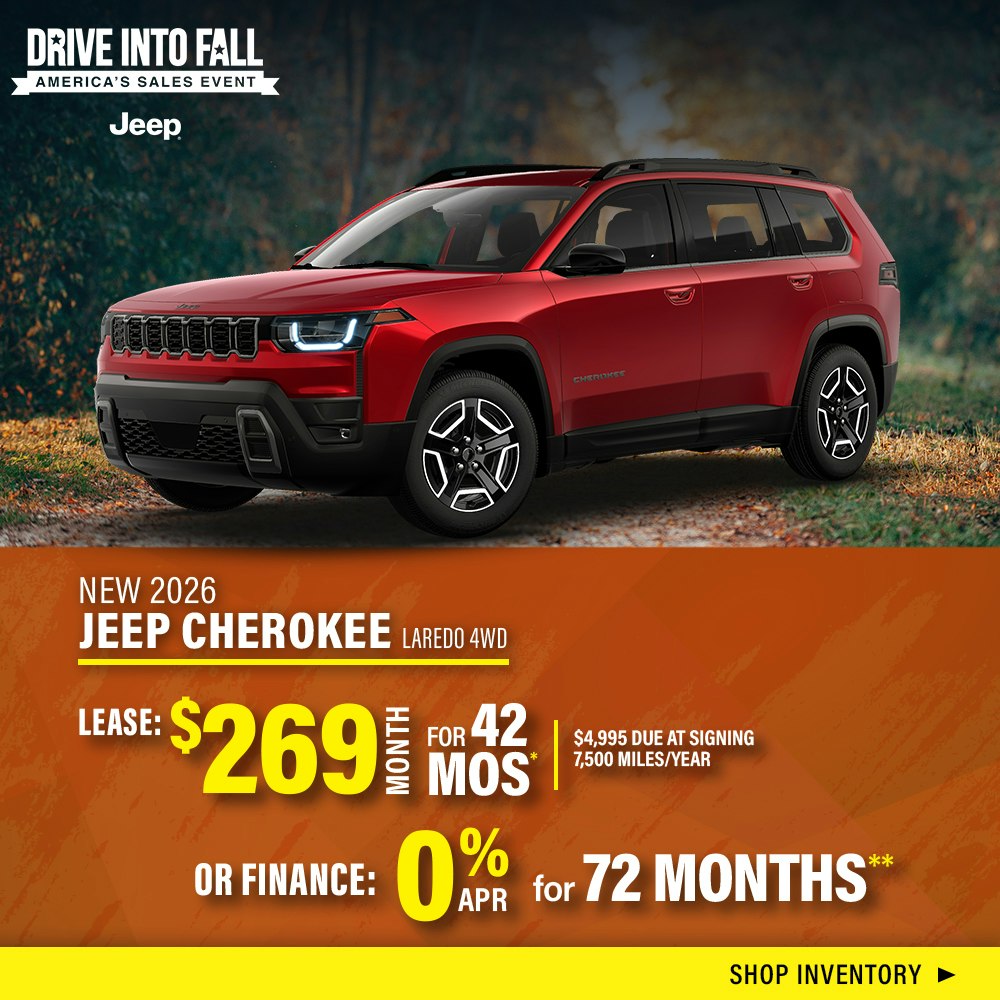 New 2026 Jeep Cherokee Laredo 4WD