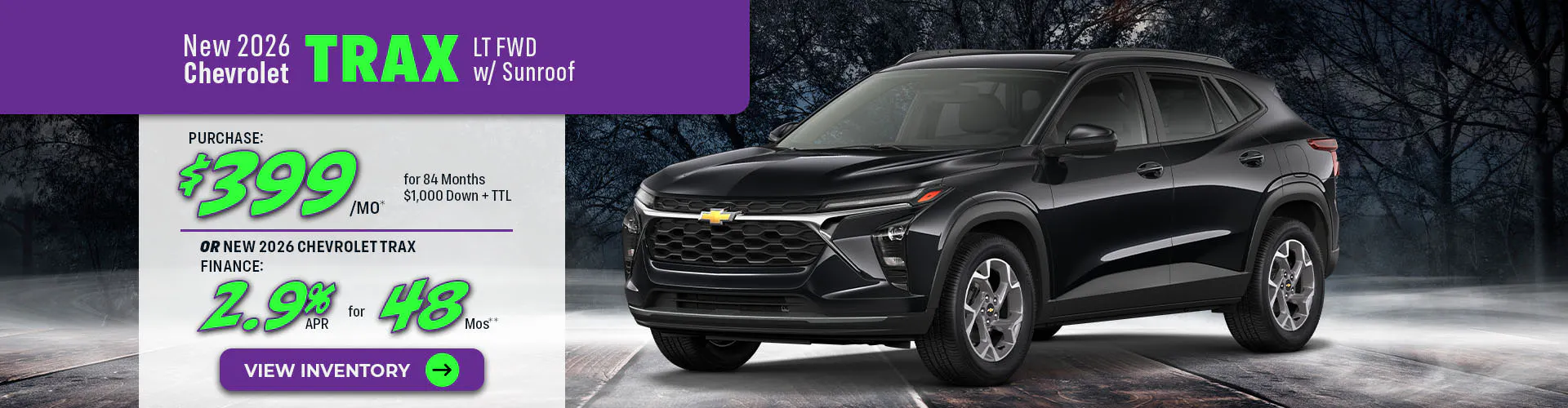 New 2026 Chevrolet Trax LT FWD w/ Sunroof