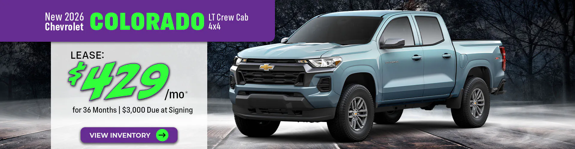 New 2026 Chevrolet Colorado LT Crew Cab 4X4