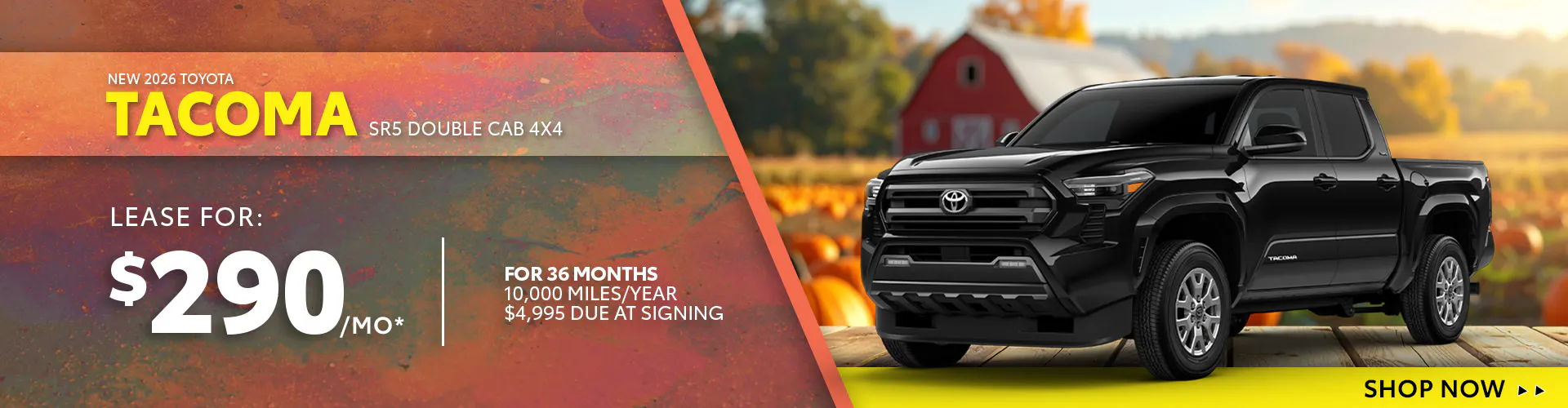 New 2026 Toyota Tacoma SR5 Double Cab 4X4