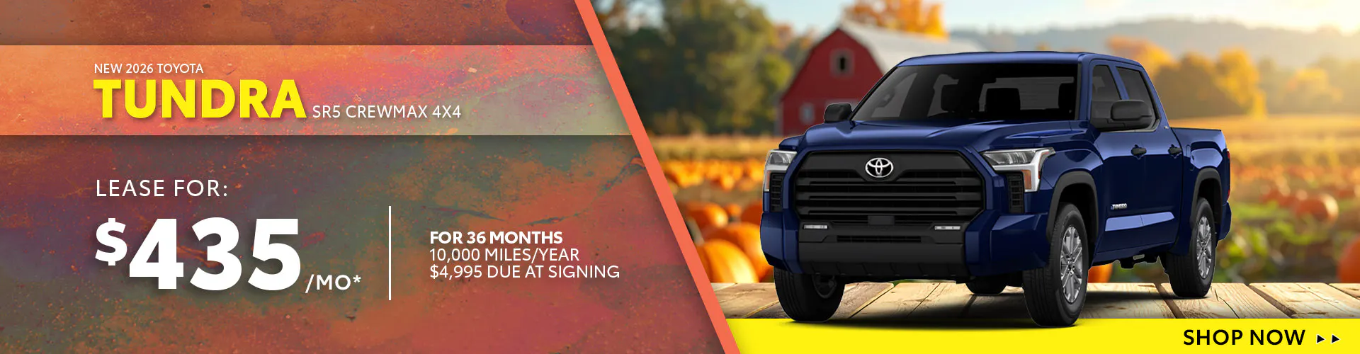 New 2026 Toyota Tundra SR5 CrewMax 4X4