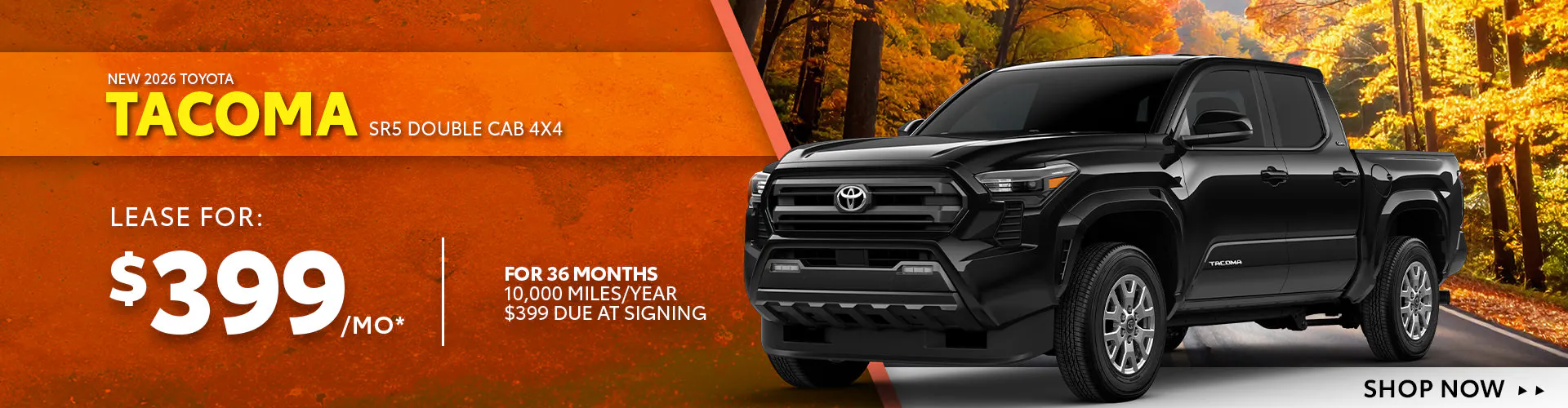 New 2026 Toyota Tacoma SR5 Double Cab 4X4