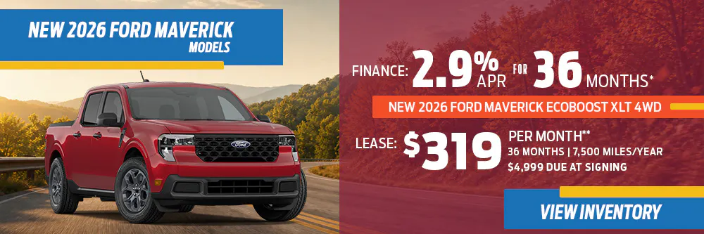 New 2026 Ford Maverick Models OR New 2026 Ford Maverick EcoBoost XLT 4WD | Diehl Ford of Sharon
