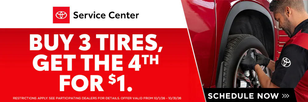 Buy 3 Tires, get the 4th for $1 | Jim Norton Toyota