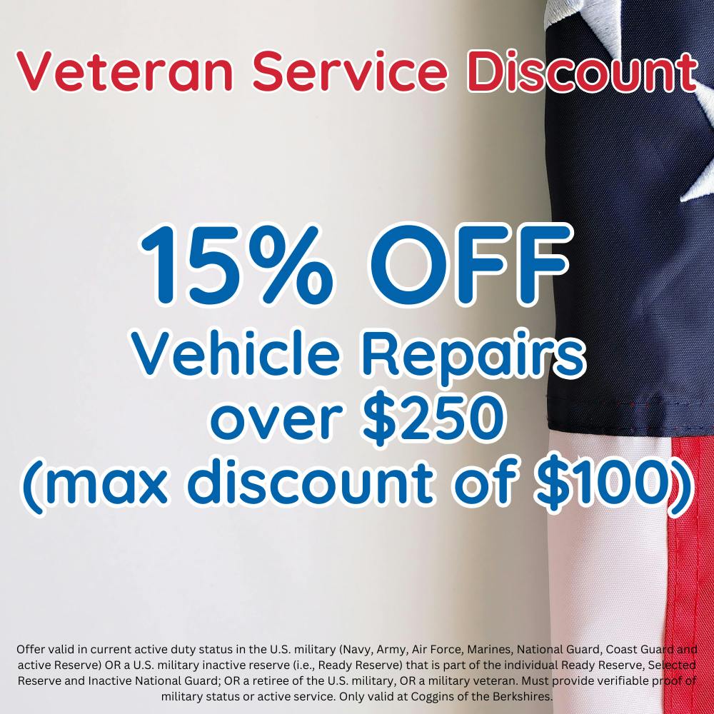 Veteran Vehicle Repair Special | Coggins Of The Berkshires