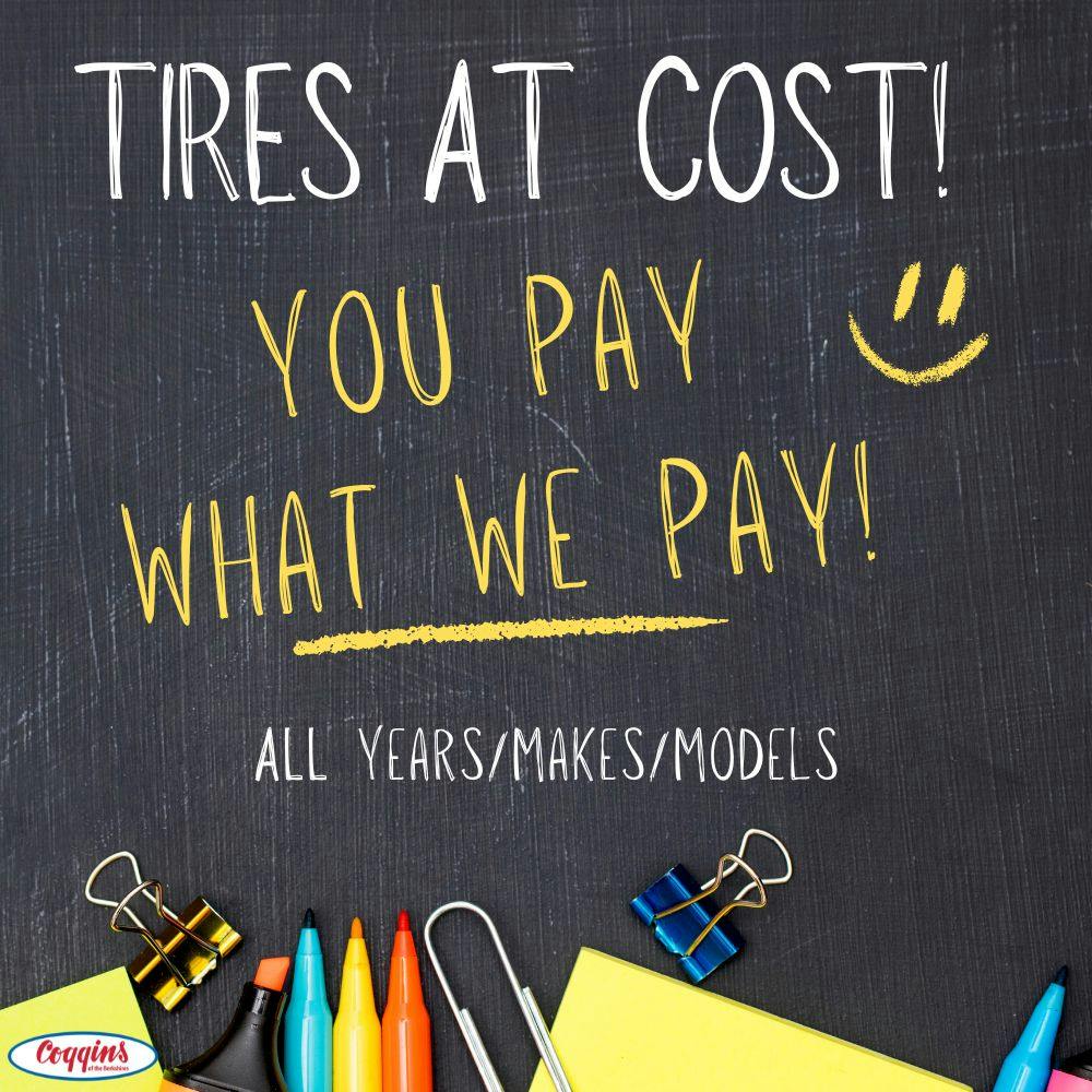 Tires At Cost | Coggins Of The Berkshires