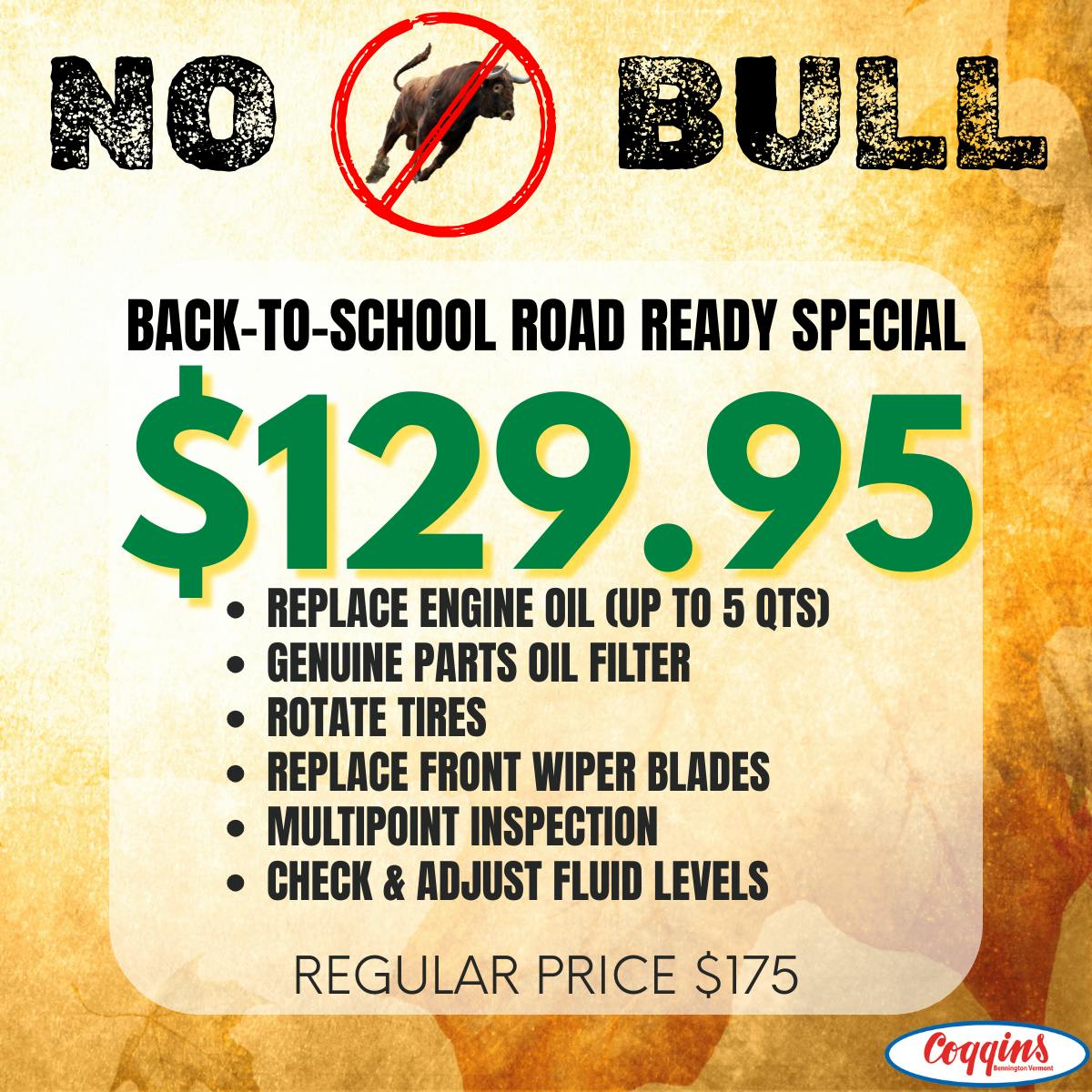 Back-To-School Road Ready Special | Coggins Of The Berkshires