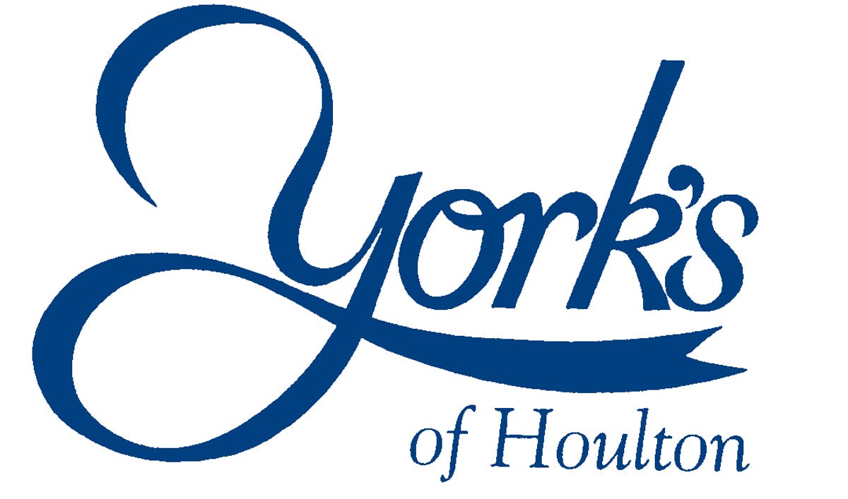 York's of Houton blue logo