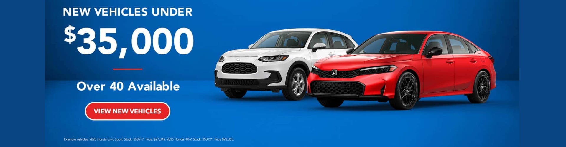 New Vehicles Under 35,000