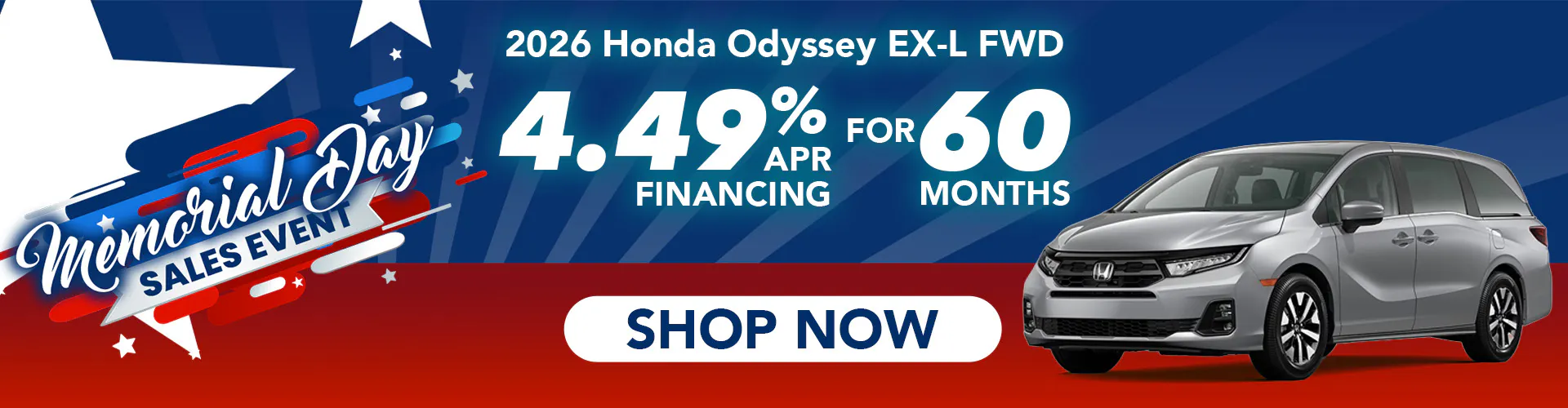 2026 Honda Odyssey EX-L – May 2026