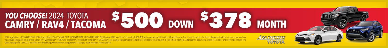 Feb Used CamRav4Tac | Arlington Toyota