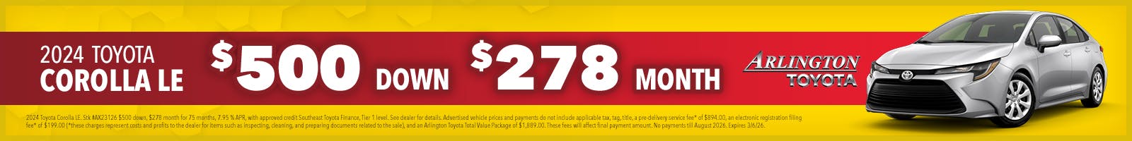 Feb Used Corolla | Arlington Toyota
