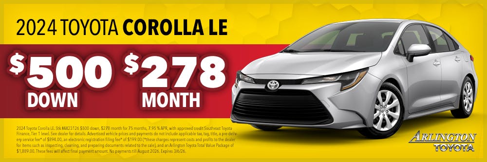 Feb Used Corolla | Arlington Toyota