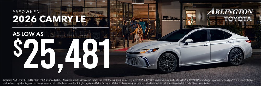 Feb Camry Special offer | Arlington Toyota