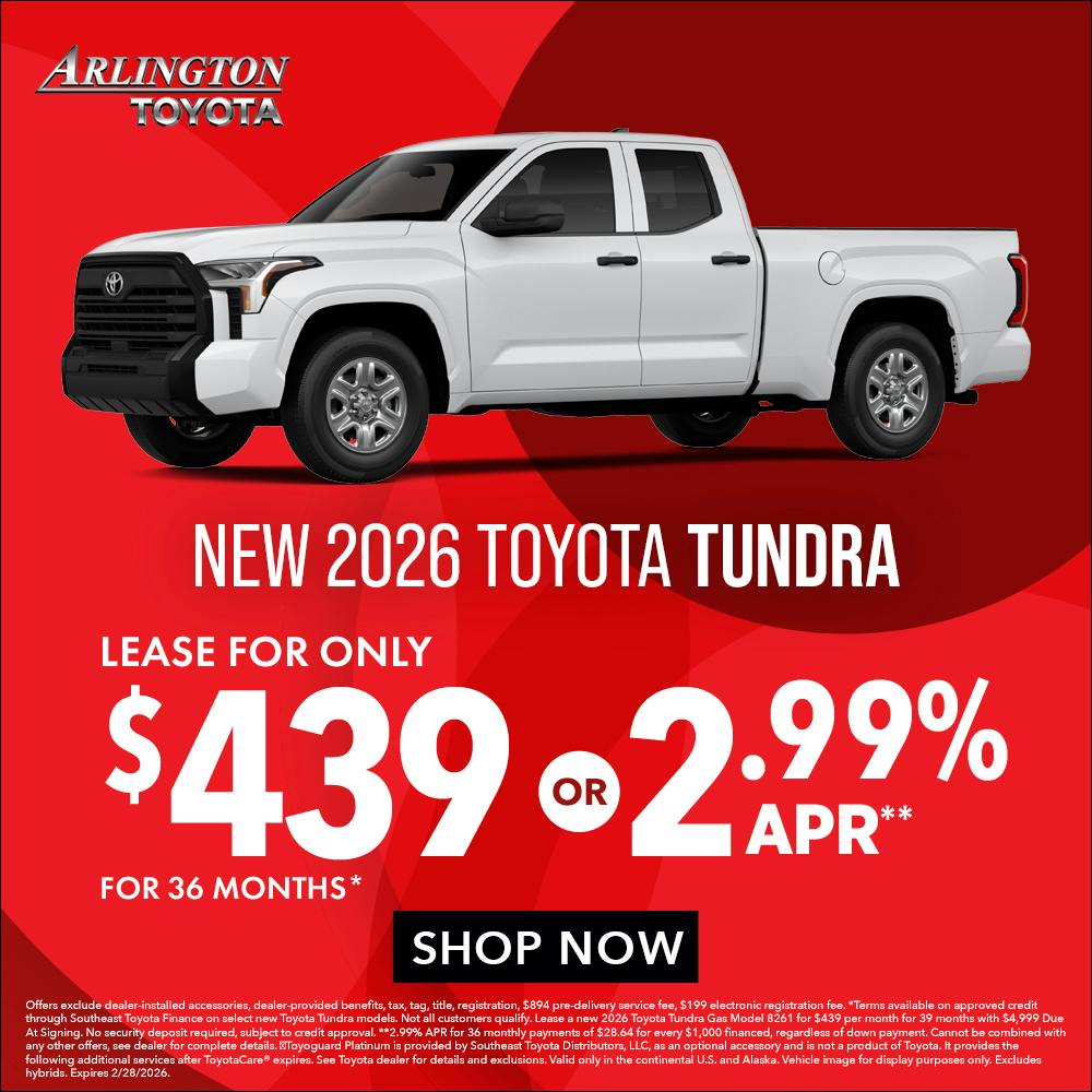 Feb 2026 Tundra Special | Arlington Toyota