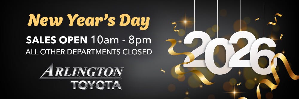 New Year’s Day Banner Jan 2026 Used | Arlington Toyota