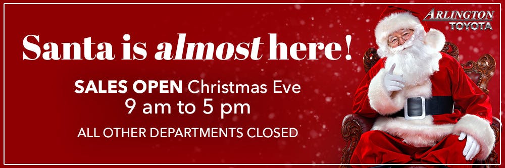 Christmas Eve Hours | Arlington Toyota