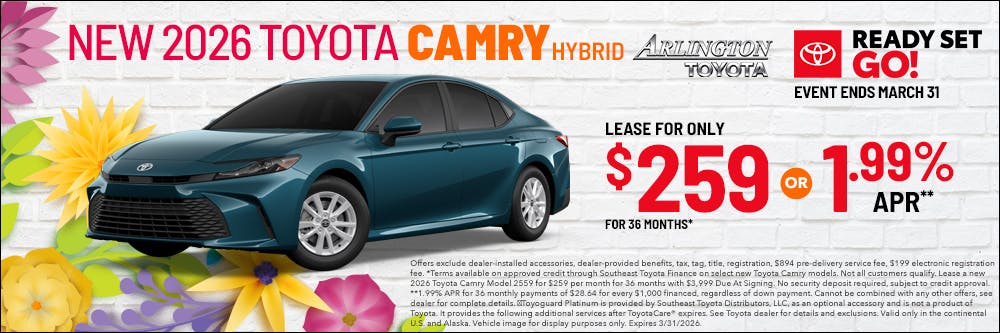 Ready Set Go Camry | Arlington Toyota