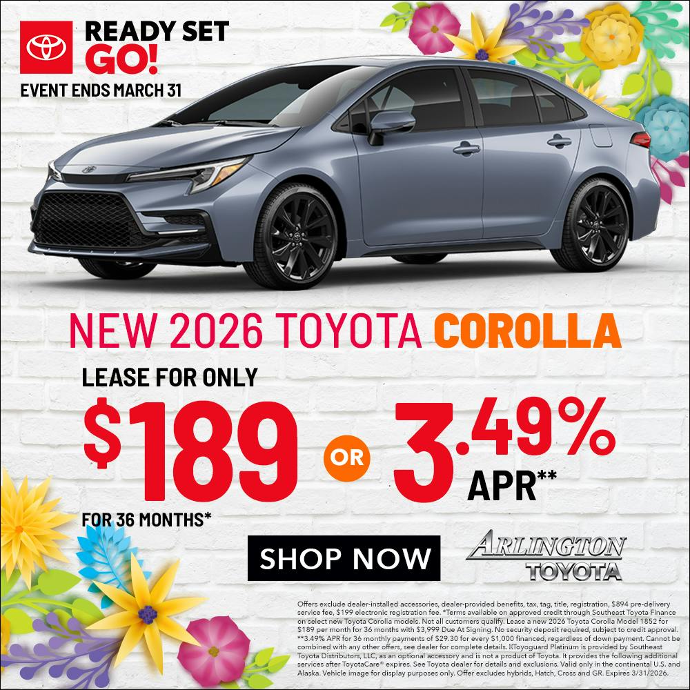 RSG Corolla Special | Arlington Toyota
