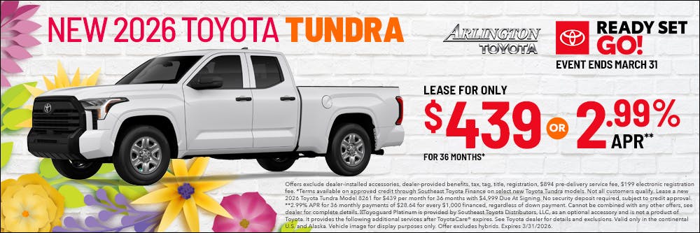 Ready Set Go Tundra | Arlington Toyota