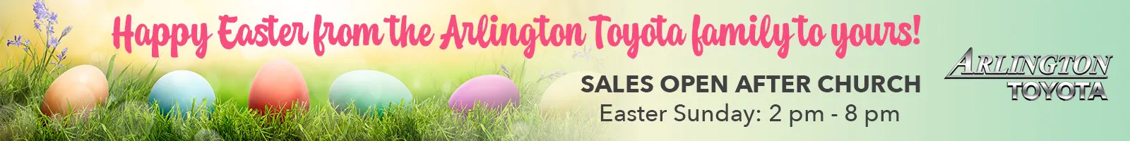 Easter Banner Used Car | Arlington Toyota