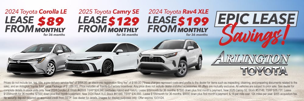 Corolla Camry RAV4 Oct | Arlington Toyota