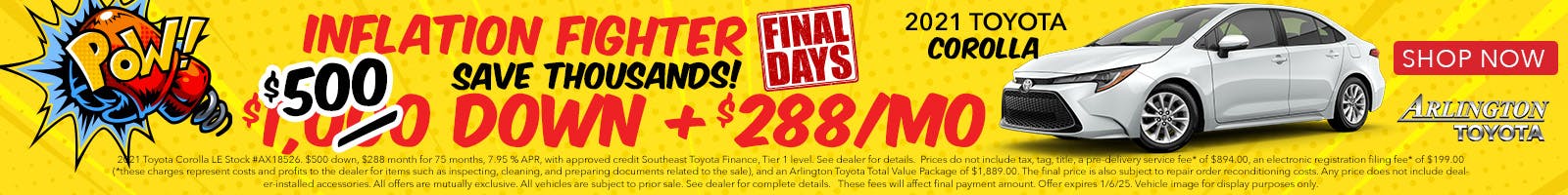 Inflation Fighter | Arlington Toyota