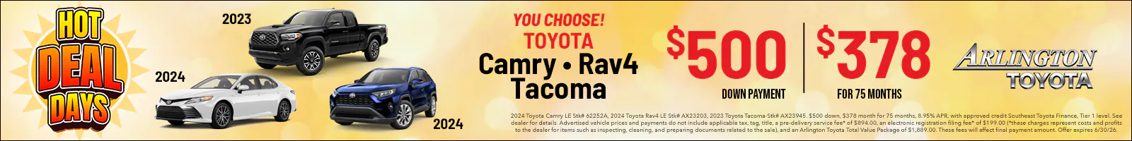 June Used Car Cam Rav4 Tac | Arlington Toyota