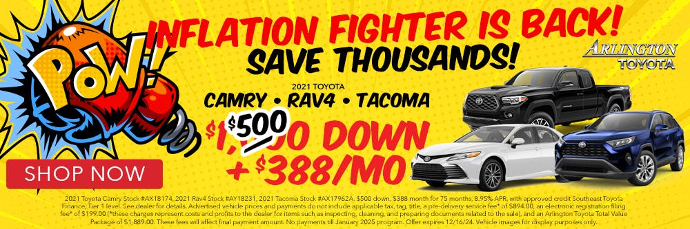 $388 a month Oct Nov | Arlington Toyota