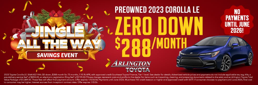 Jingle All the Way Corolla | Arlington Toyota