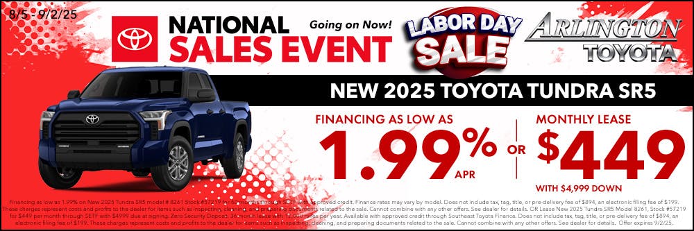Labor Day Tundra | Arlington Toyota