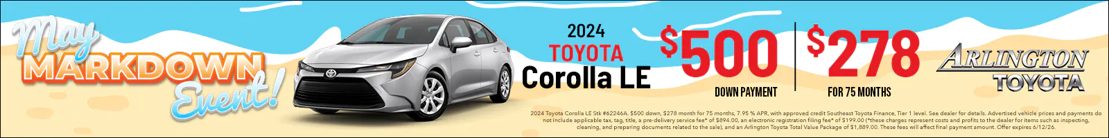May Used Car Corolla | Arlington Toyota