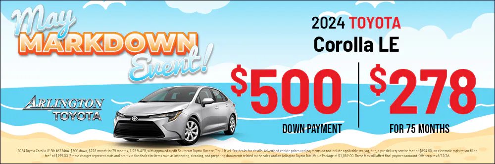 May Used Car Corolla | Arlington Toyota