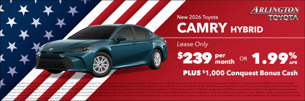 Memorial Day Camry | Arlington Toyota
