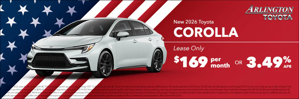 Memorial Day Corolla | Arlington Toyota