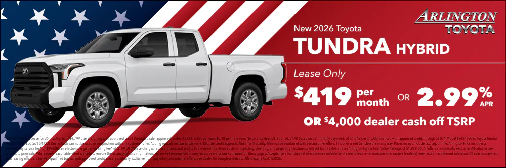 Memorial Day Tundra | Arlington Toyota