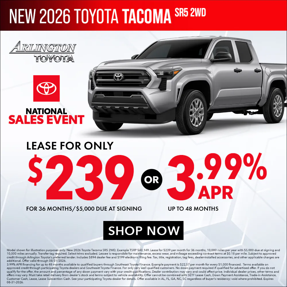 Specials Tacoma | Arlington Toyota