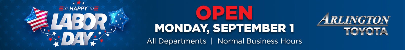 Labor Day Open Arlington Toyota