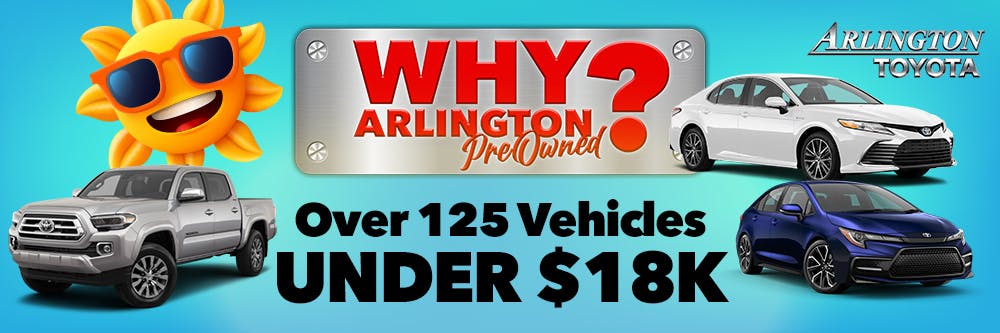 SSH Why Arlington Preowned Under 18k | Arlington Toyota