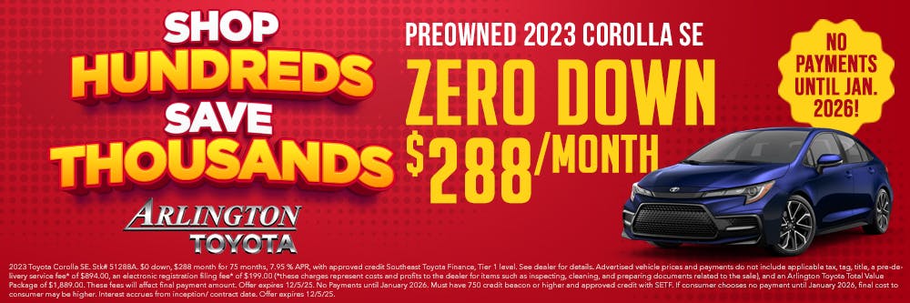 Nov Shop and Save Used Corolla | Arlington Toyota