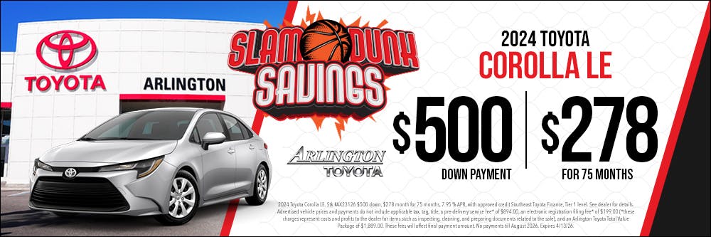 Slam Dunk Corolla March | Arlington Toyota